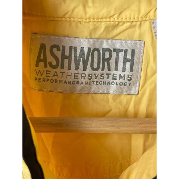 Ashworth Yellow Short Sleeve Windbreaker Pullover Shirt Men's Size XL NWT - Picture 3 of 7
